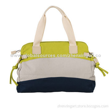 Hot and fashion canvas handbag for women